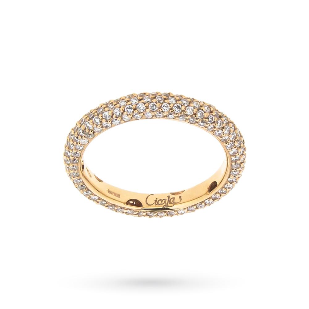 18kt rose gold eternity ring diamonds 1,50ct - ORO TREND