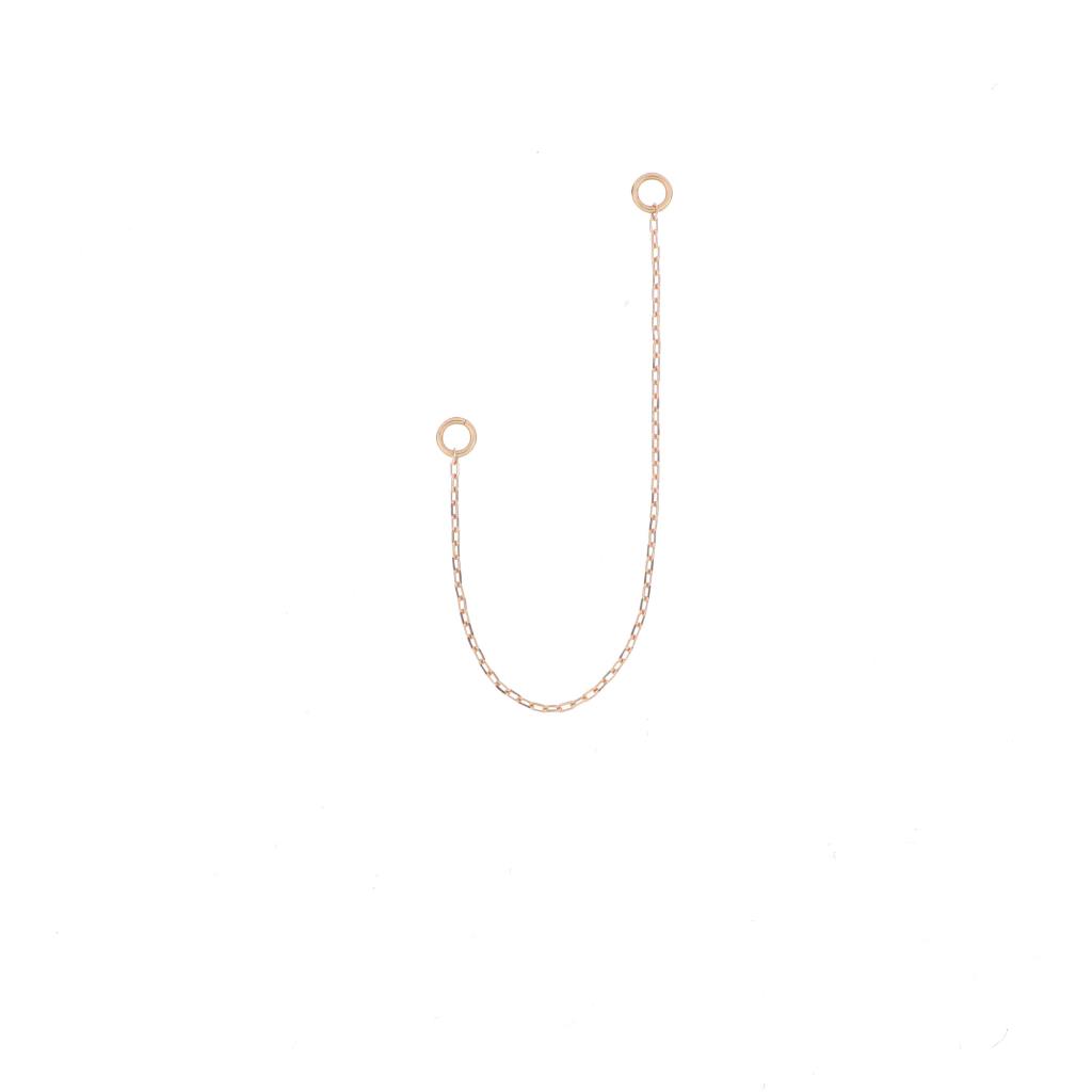Rose gold chain piercing Luxury Piercing by Maman et Sophie - MAMAN ET SOPHIE
