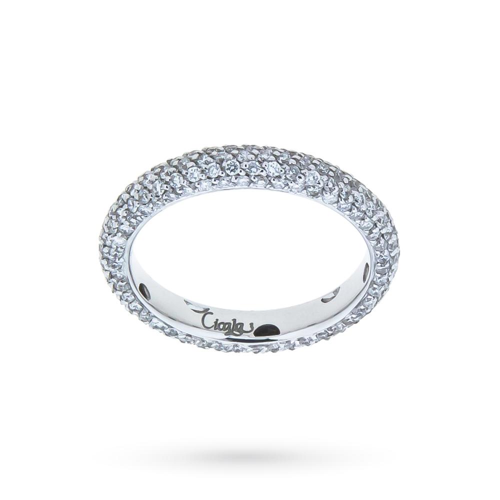 18kt white gold eternity ring diamonds 1,50ct - ORO TREND