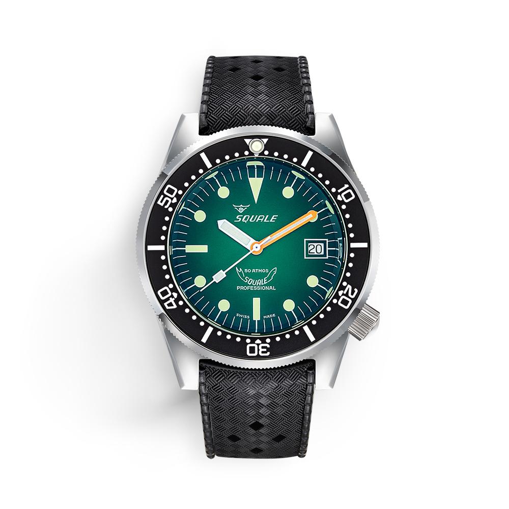 Squale 1521 Green Ray Rubber 1521PROFGR.HT 42,00 mm - SQUALE
