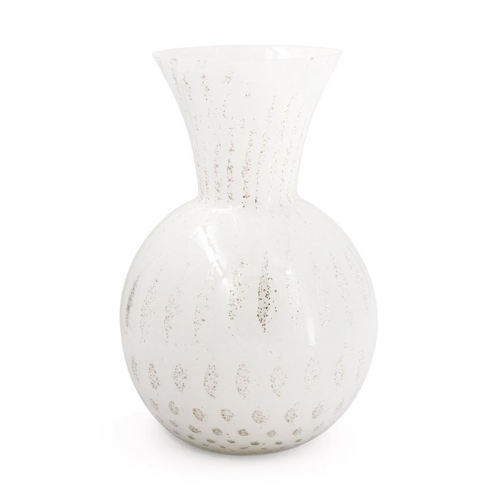Large milky white vase H 35.5 Ø 25 Dogale - DOGALE