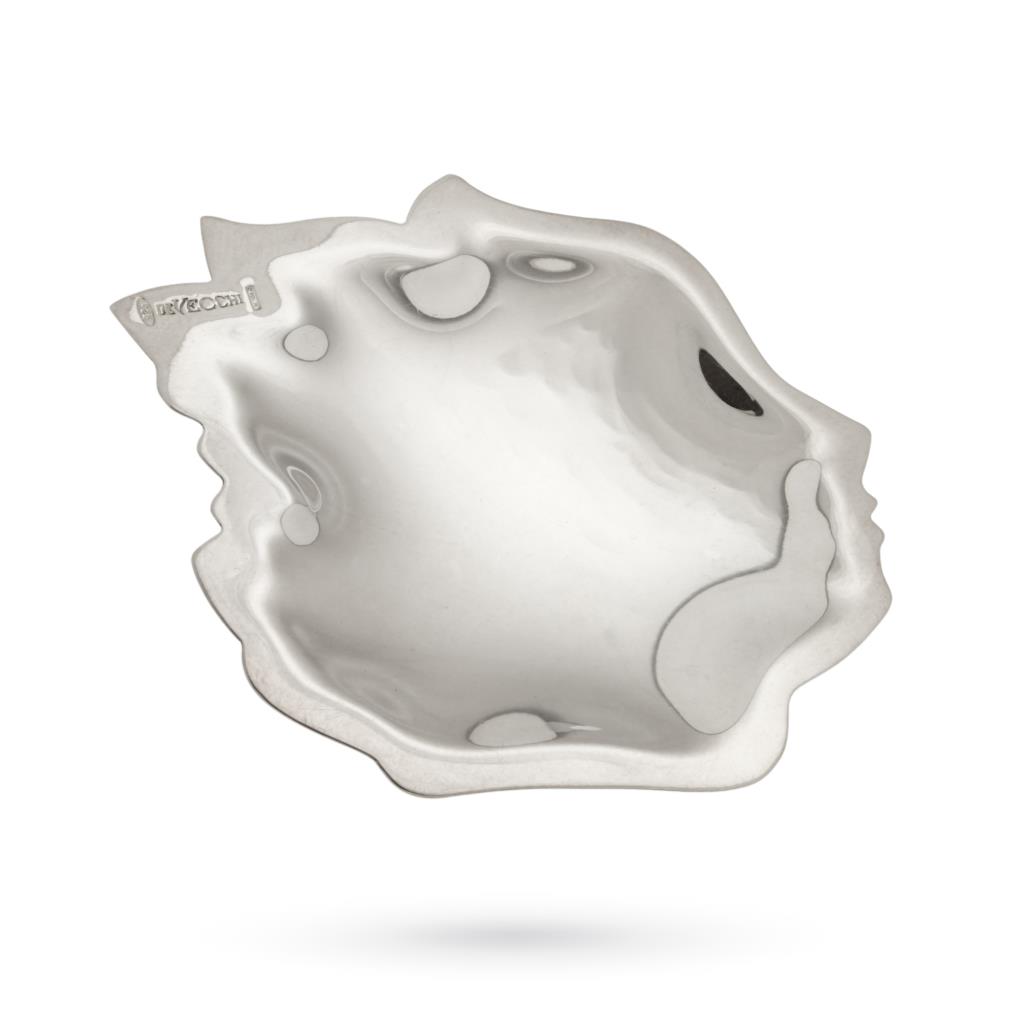 Face in profile small saucer ornament 925 sterling silver - DE VECCHI