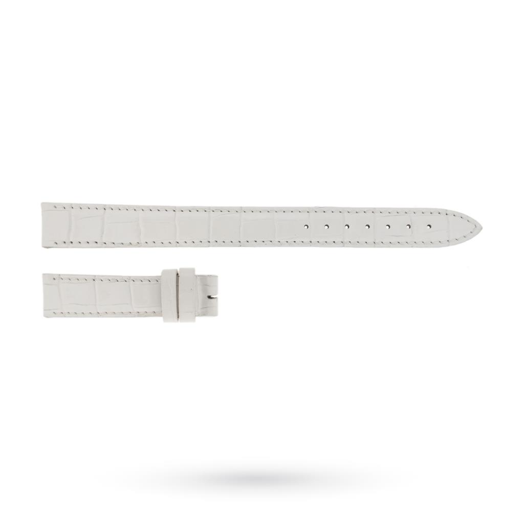 Artisanal white crocodile leather strap 17mm - BROS