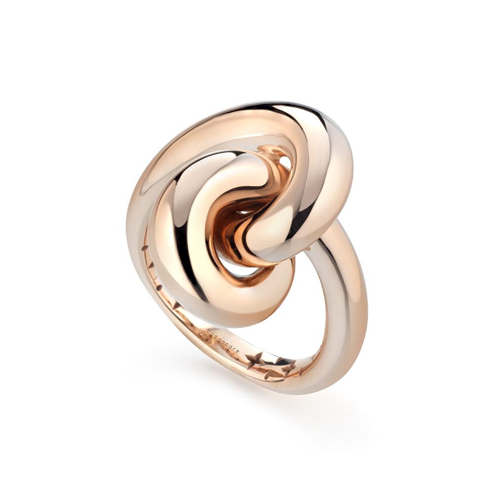 Buonocore 18kt rose gold polished knot ring - BUONOCORE