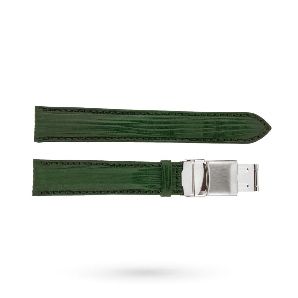 Handcrafted green calfskin strap 18mm - BROS
