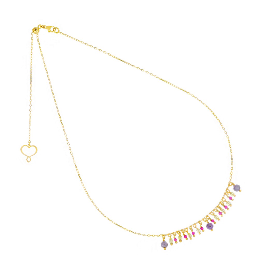 Maman et Sophie GHFRAPRTZRU 925 Silver Fringed Gold Choker - MAMAN ET SOPHIE