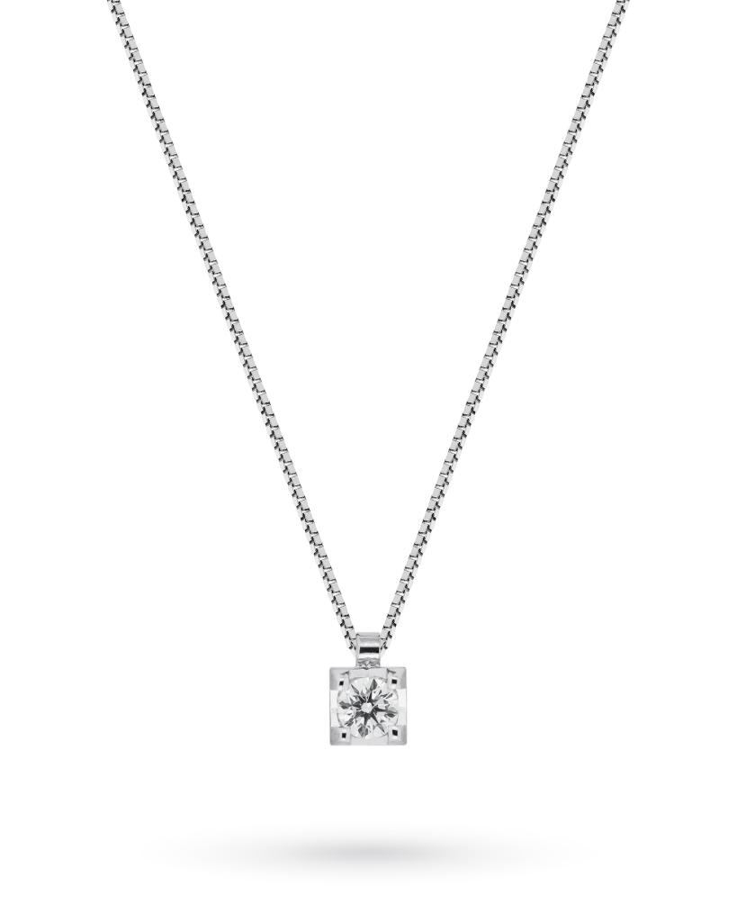 Girocollo punto luce oro bianco Mirco Visconti IU46/110 - MIRCO VISCONTI