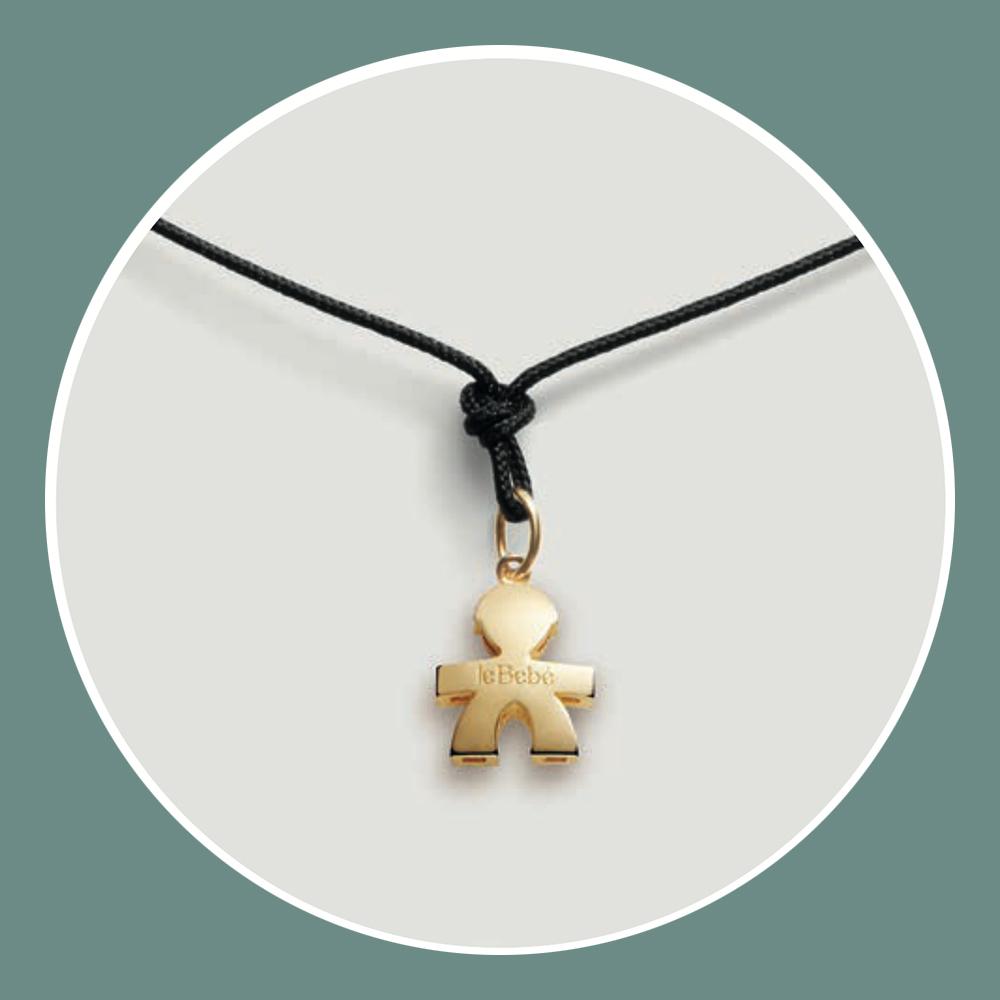  Ciondolo leBebe LBB912 sagoma bimbo oro giallo 18kt - LE BEBE