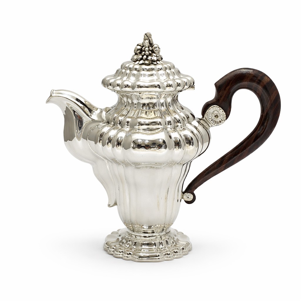 Antico servizio da t&egrave; 4 pezzi in argento 800, CESA - CESA 1882