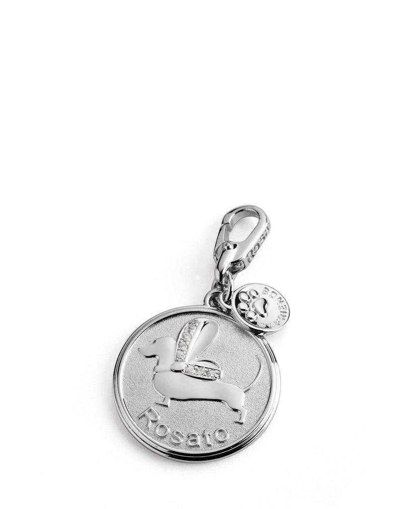 Ciondolo Rosato Gioielli medaglia con cane bassotto in argento - ROSATO