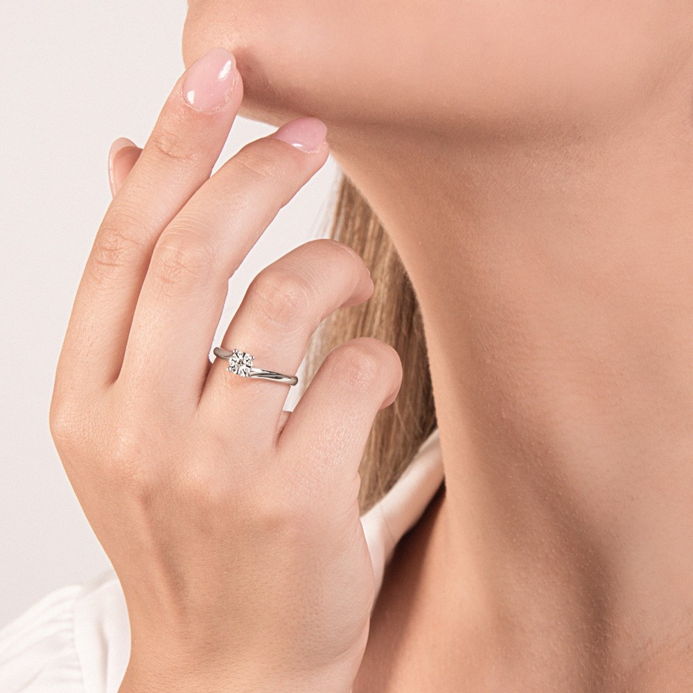 Solitario multipietra oro bianco diamante Mirco Visconti - MIRCO VISCONTI