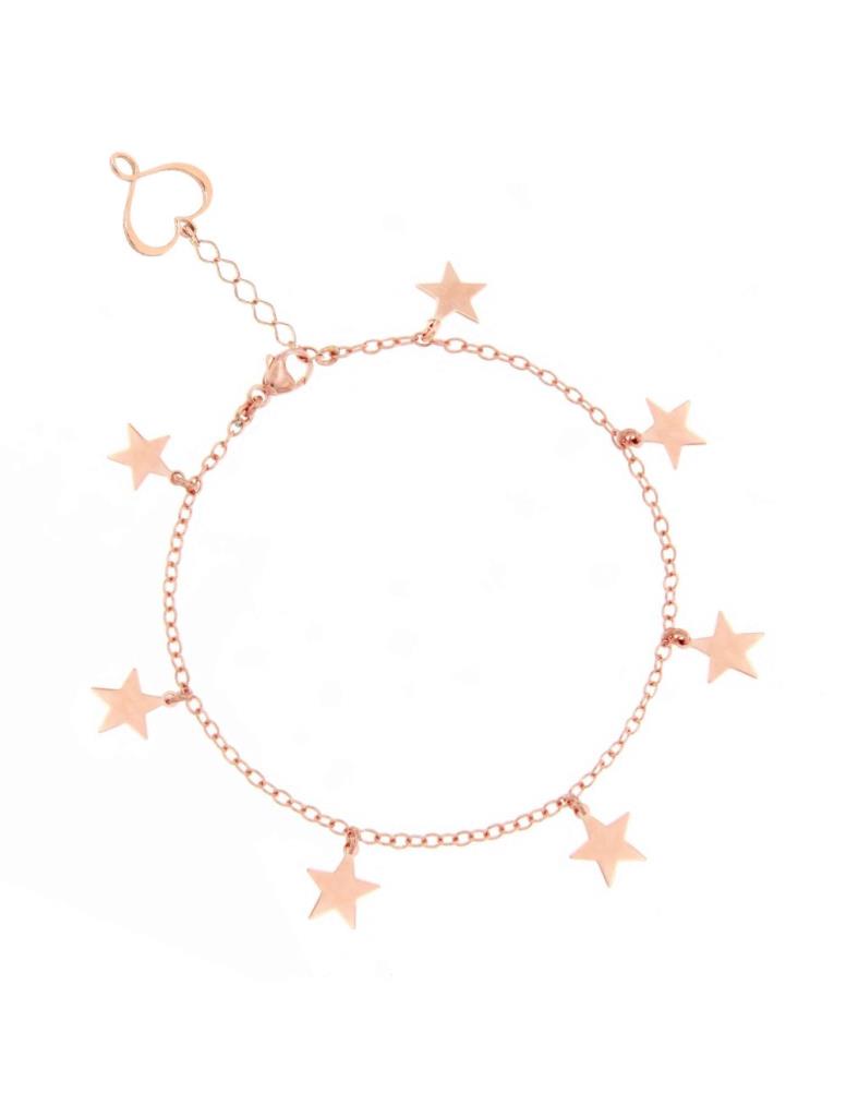 Silver bracelet with 7 hanging stars - MAMAN ET SOPHIE