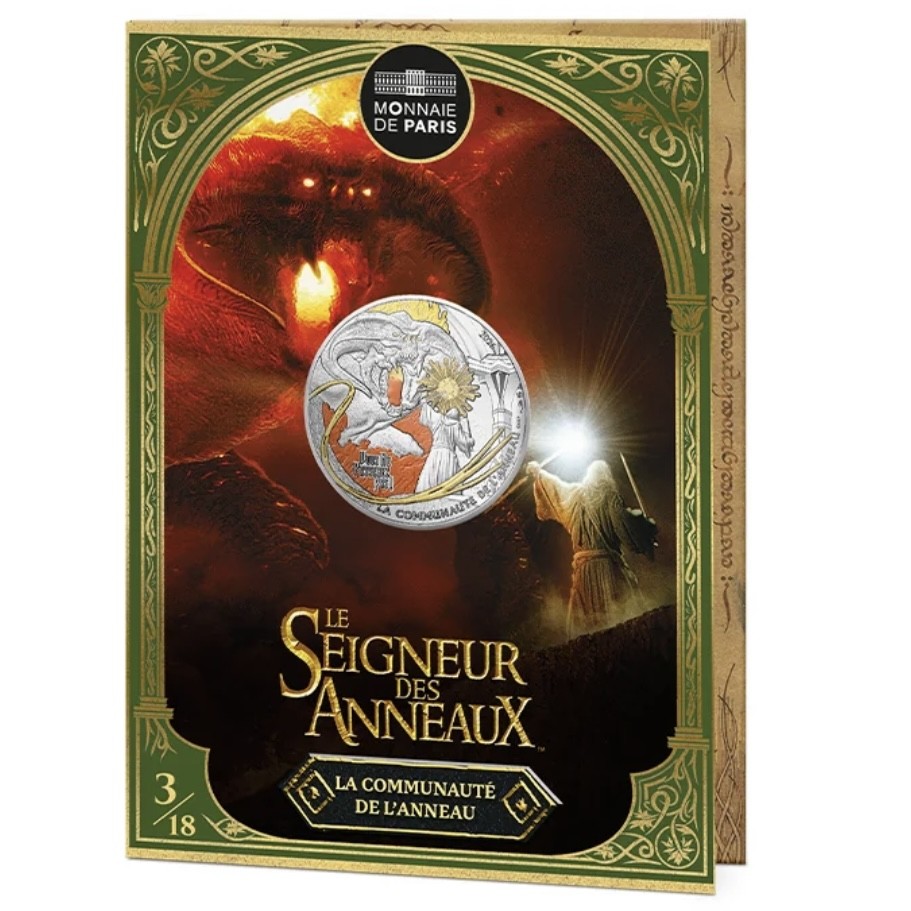 The Lord of The Rings, Silver Coin, 3/18 - MONNAIE DE PARIS