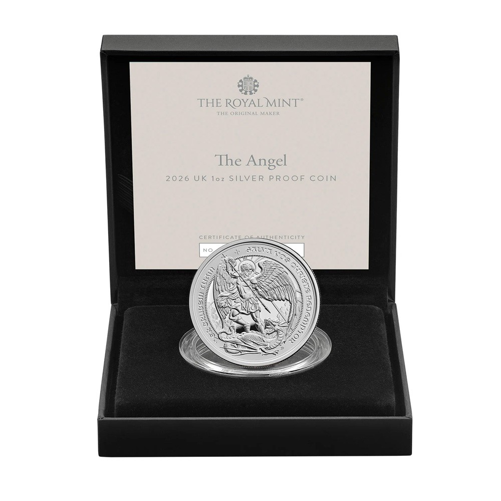  The Angel 2026 1 Oz Argento Proof UK Edizione Limitata 3010 - THE ROYAL MINT