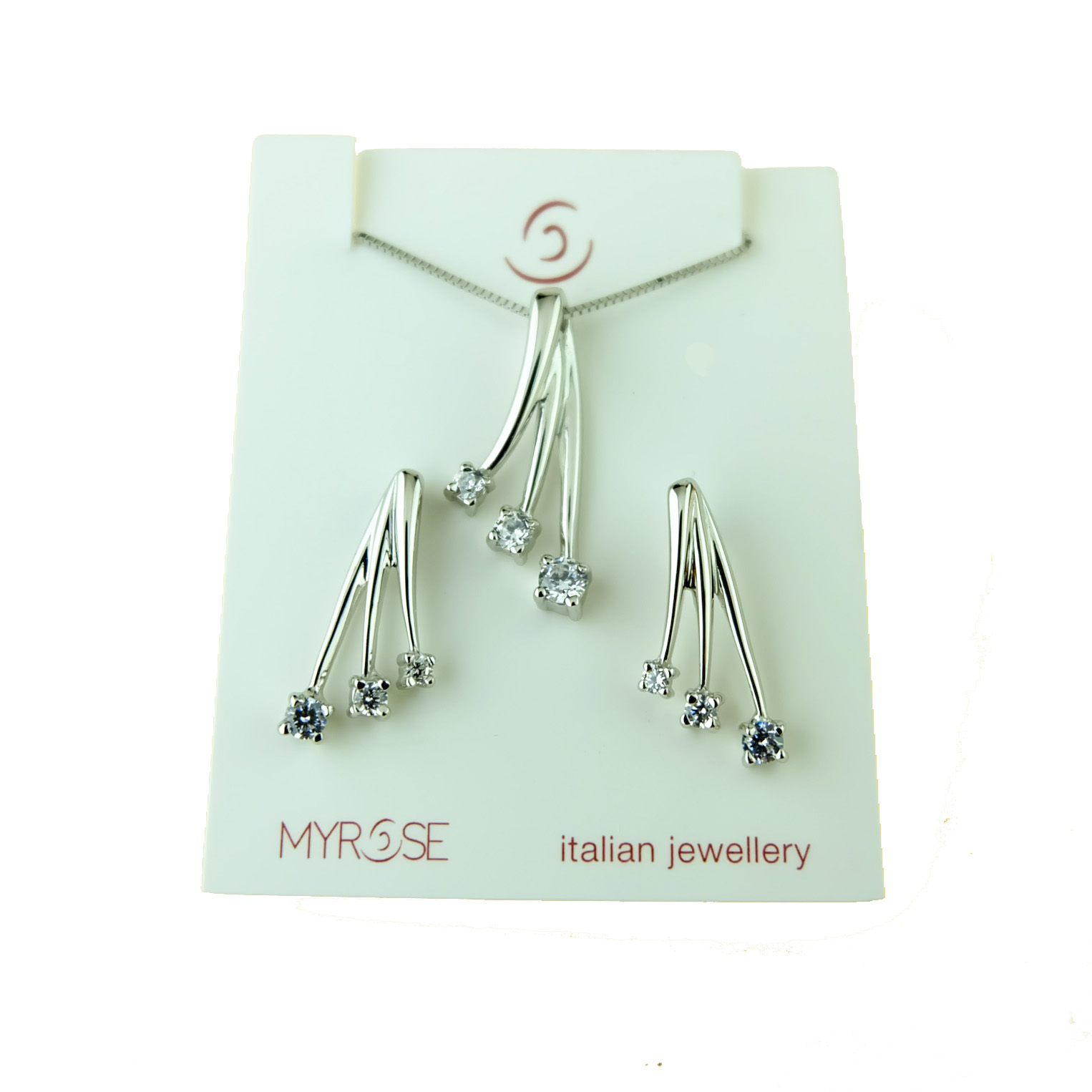 parure-con-punti-luce-a-trilogy-pendenti