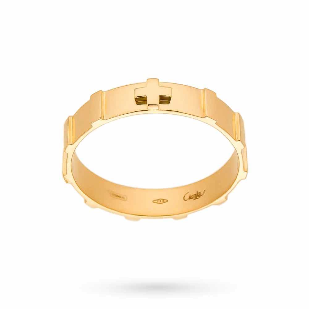 Fede nuziale Rosario oro giallo 18kt Misura 20-35 - CICALA