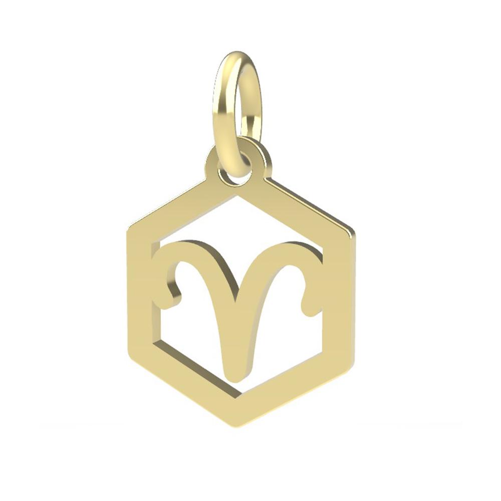 Ciondolo segno zodiacale Ariete oro giallo 18kt Dedie - DEDIE