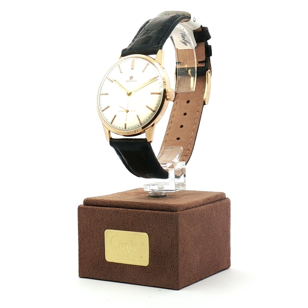  Zenith Oro giallo 18kt Manuale Silver 35 mm - ZENITH