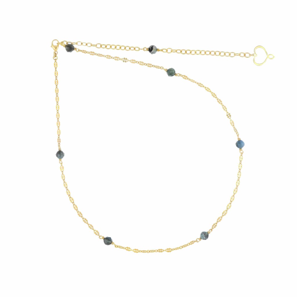 Girocollo Acquamarina 7 Pietre Maman et Sophie - MAMAN ET SOPHIE