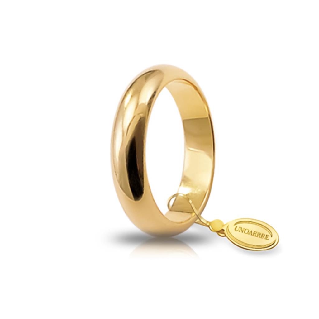 Classic wedding ring yellow gold 8 grams - UNOAERRE