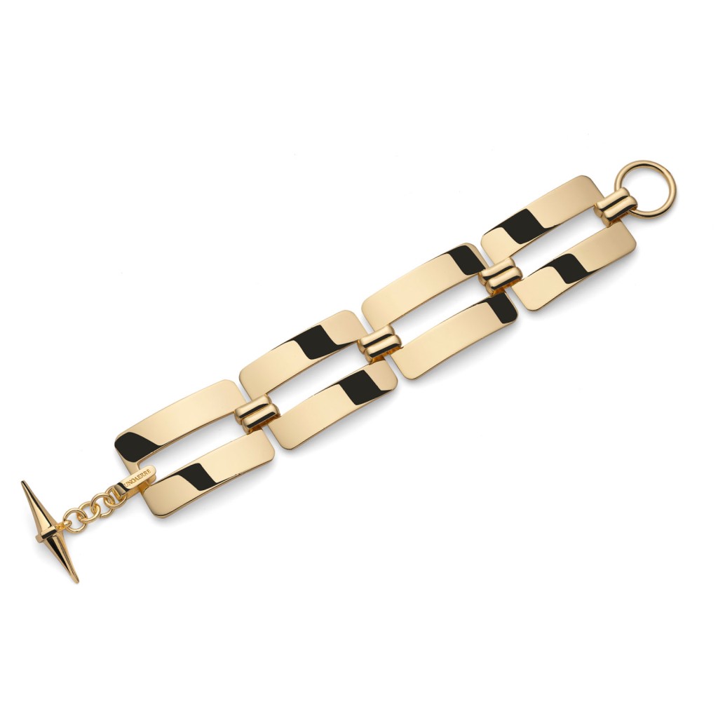 Bracciale Unoaerre 2647 segmenti rigidi dorati - UNOAERRE