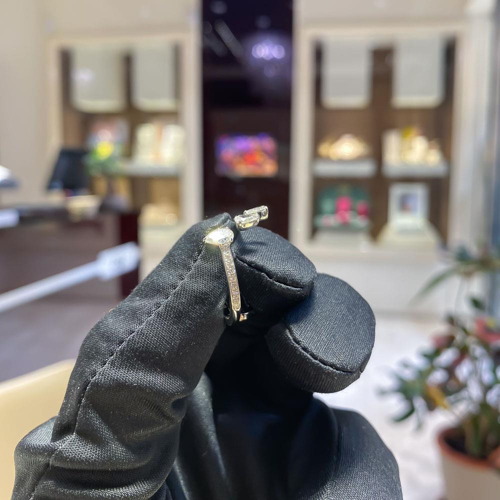  Anello Twist oro bianco 3 gocce diamanti brillanti RFJewels - RF JEWELS