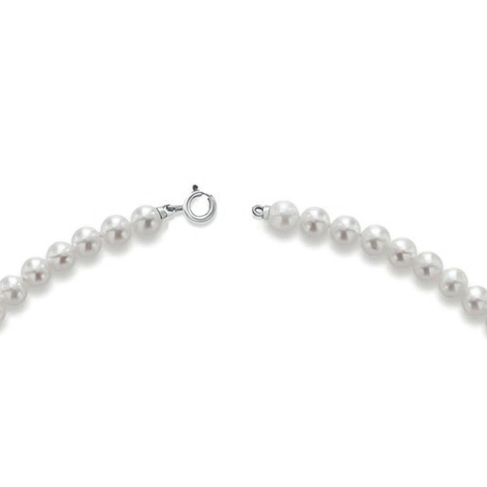  Fresh water pearl necklace &Oslash;5.5mm white gold clasp - COSCIA