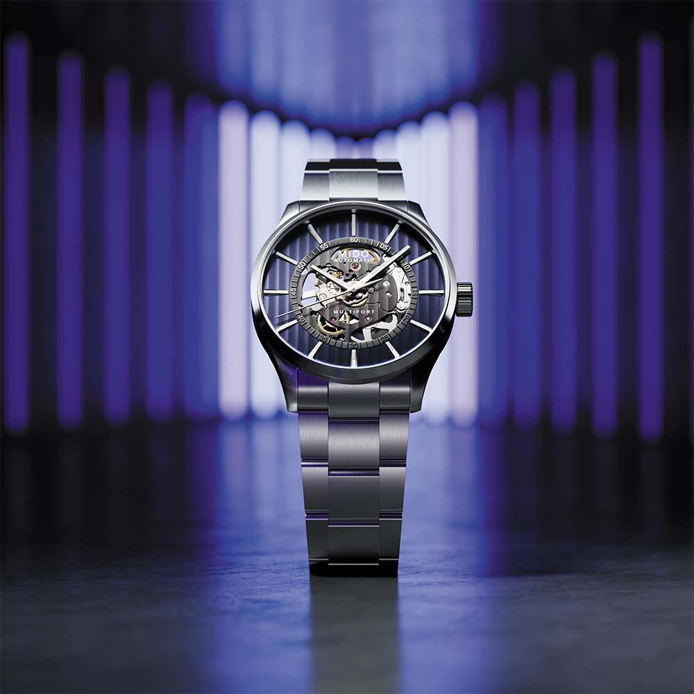  Mido Multifort Skeleton Vertigo M038.436.11.041.00 - MIDO