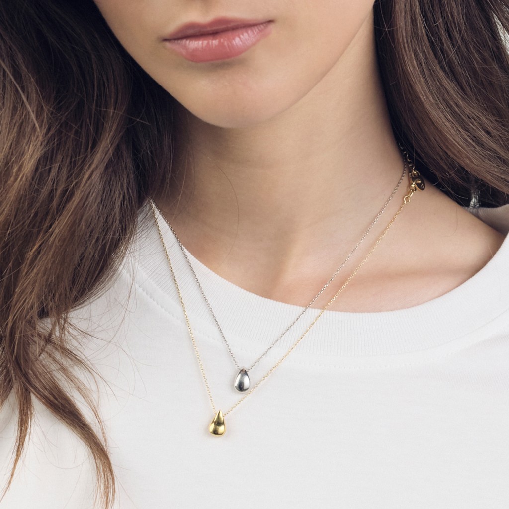 Collana Unoaerre 6470 Boule a goccia in argento - UNOAERRE