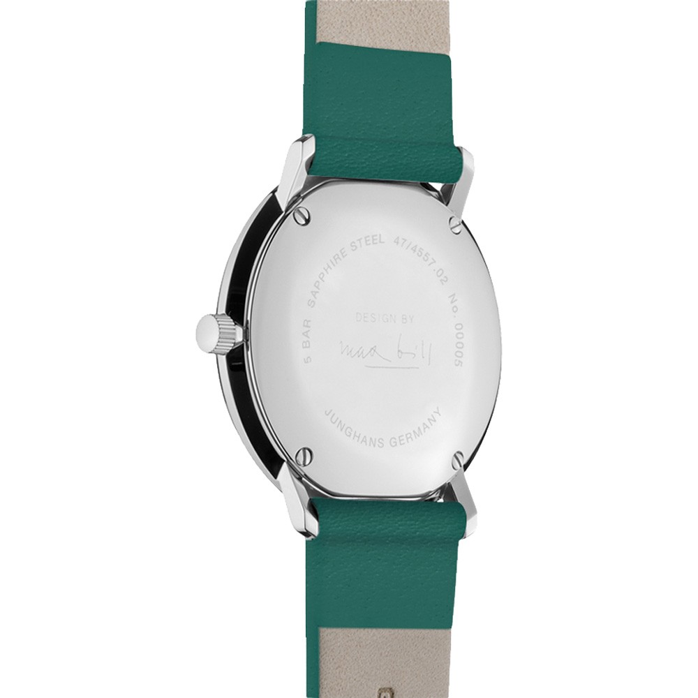Junghans max bill Damen 47-4557.02 Bianco-Verde 32,7 mm - JUNGHANS
