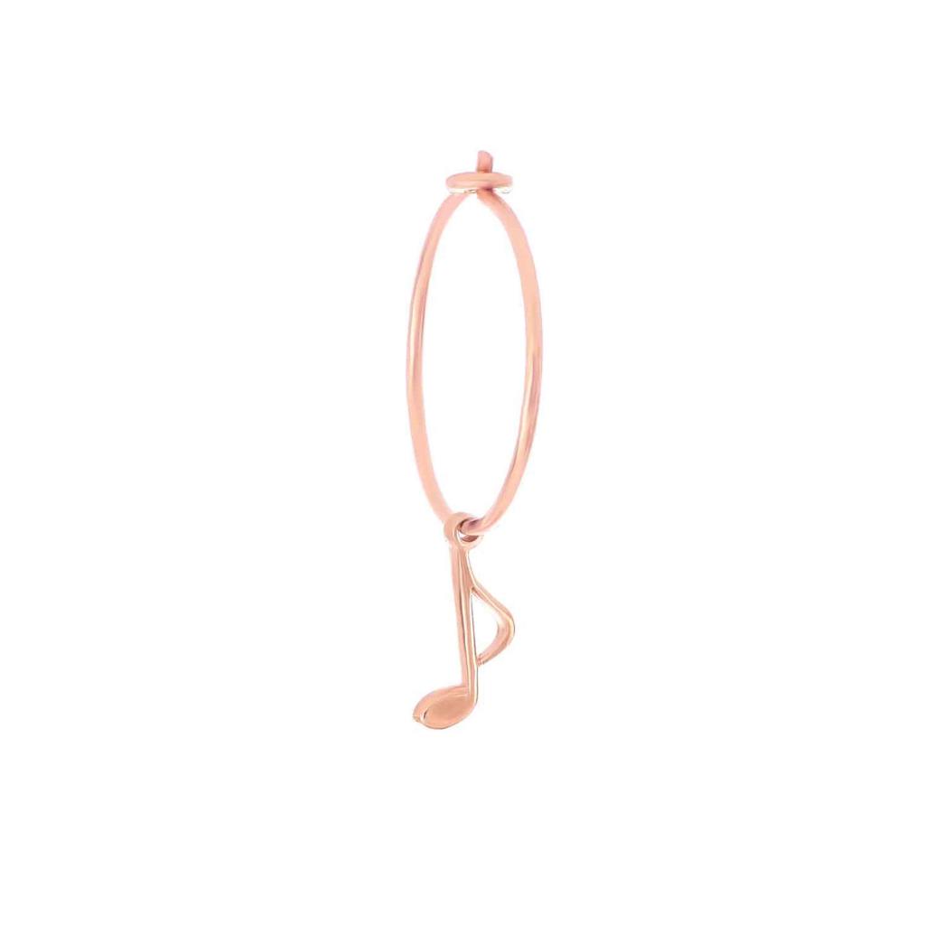 Maman et Sophie small pink circle note earring ORVIO0NORO - MAMAN ET SOPHIE