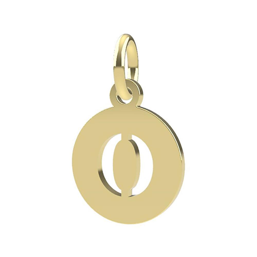 18kt yellow gold Letter O pendant Dedie - DEDIE