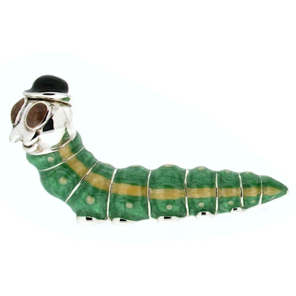  Large enamel caterpillar ornament Saturnoo ST226-1 - SATURNO