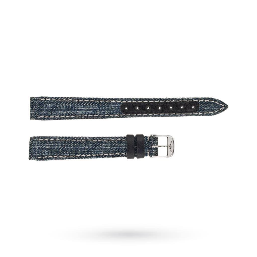 Cinturino originale Longines pelle e jeans 12-10mm - LONGINES