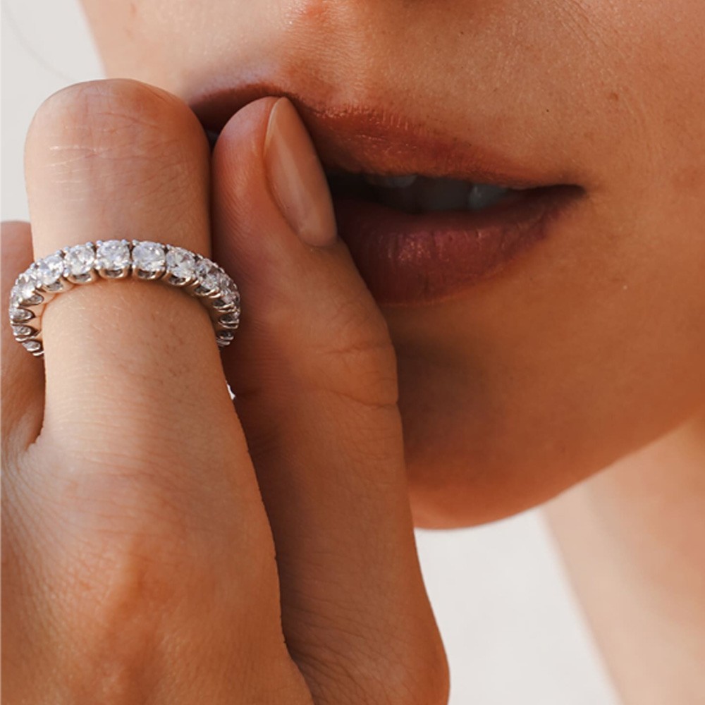  Girodito oro bianco con diamanti Lab-Grown - AMA