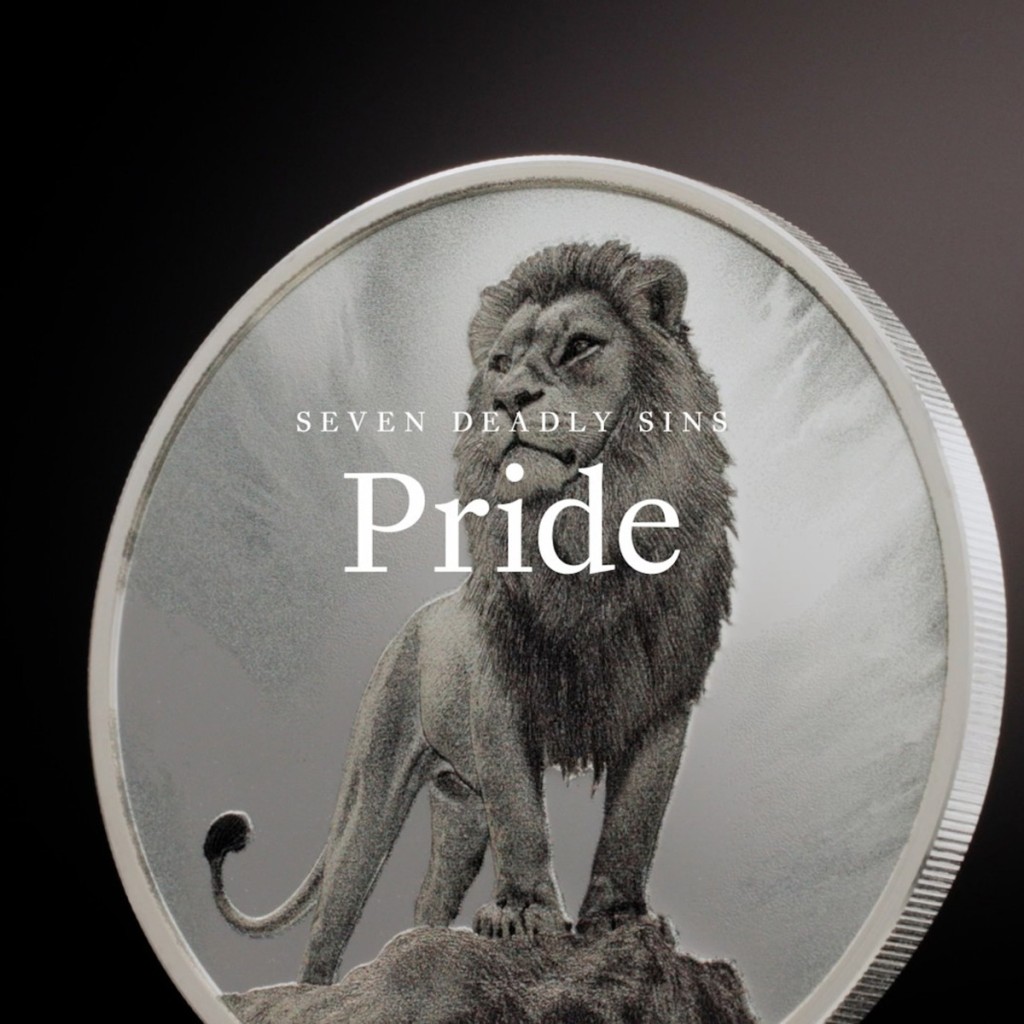 PRIDE Seven Deadly Sins Lion 1 Oz Silver coin 5$ Cook Islands 2026 - CIT COIN INVEST