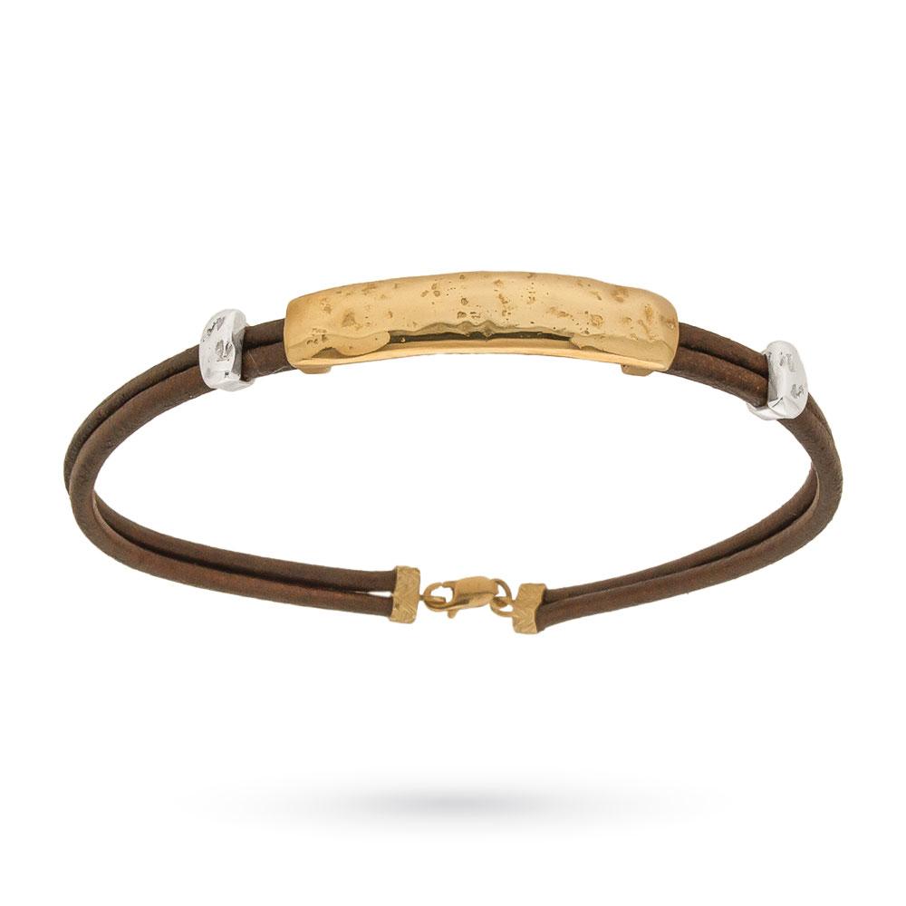 Bracciale da uomo con piastra d