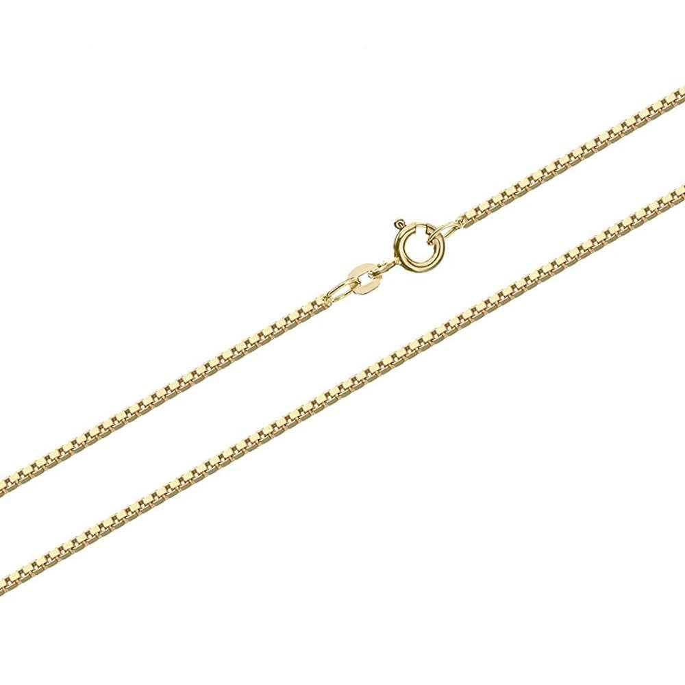 Yellow gold Venetian chain 45 cm width 0.80 mm - LUSSO ITALIANO
