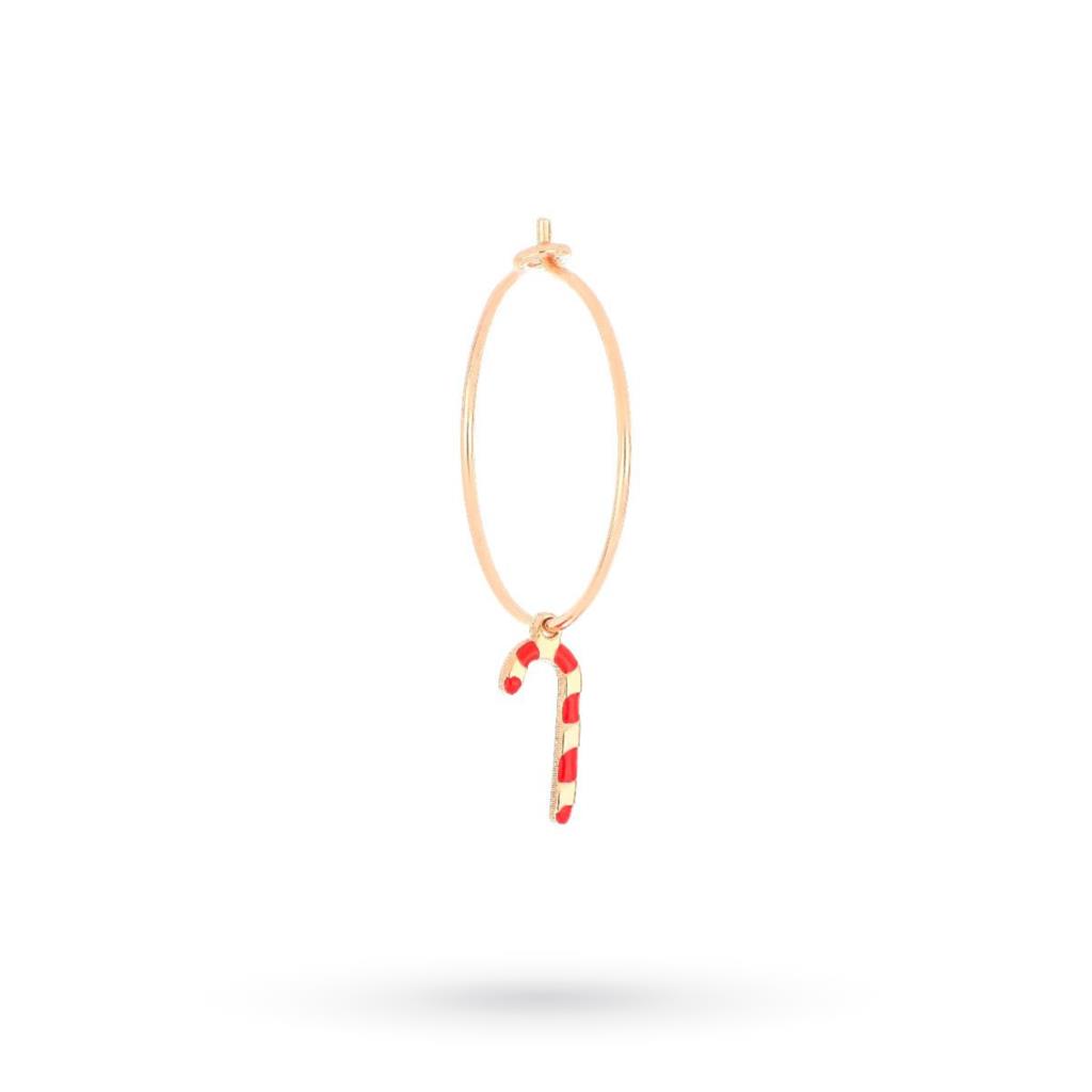 Orecchino a cerchio singolo bastoncino di zucchero - MAMAN ET SOPHIE