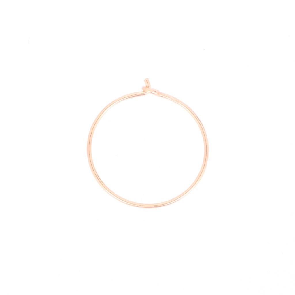 Aurum single hoop earring in 18kt rose gold - MAMAN ET SOPHIE