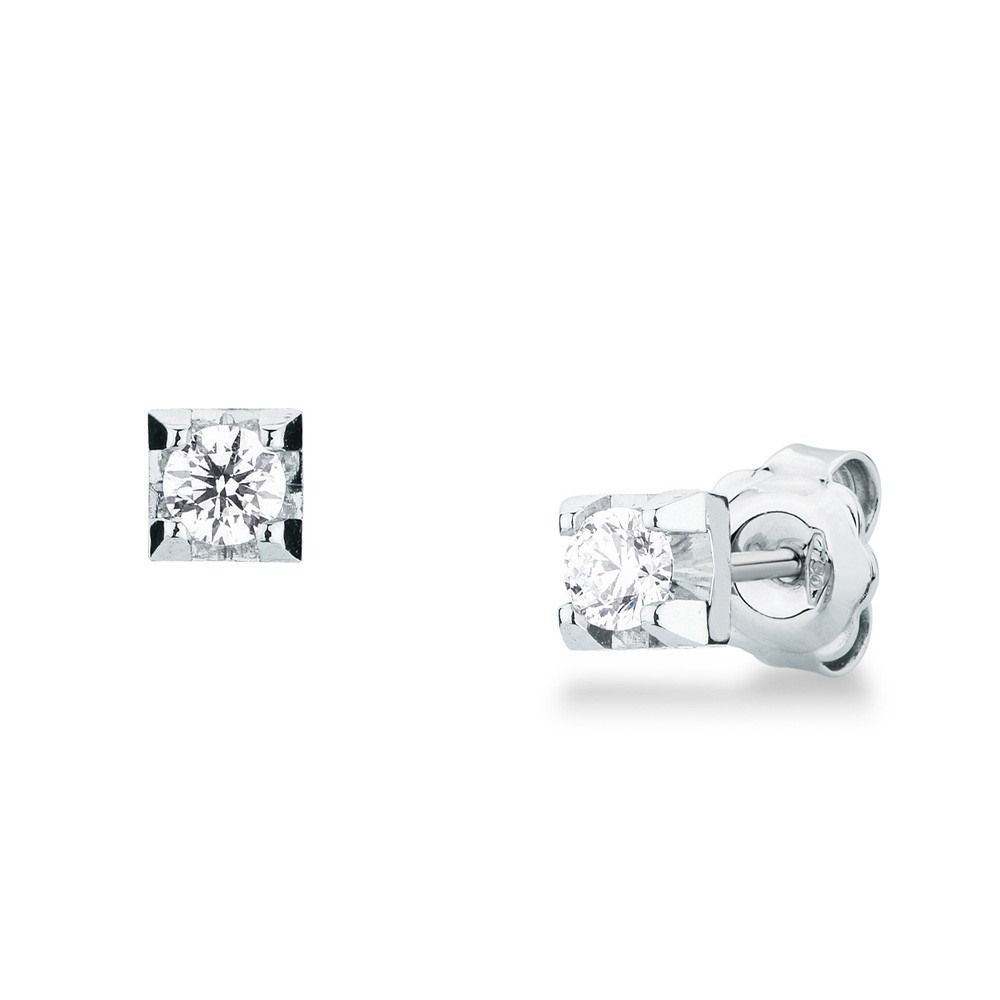 Orecchini punto luce 4 punte con diamanti ~0,29ct totali - MIRCO VISCONTI