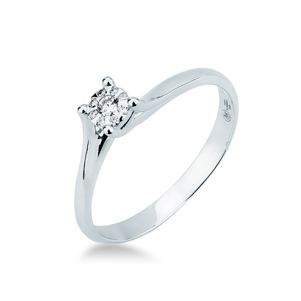 White gold multi-stone solitaire diamond 0.06 ct - MIRCO VISCONTI