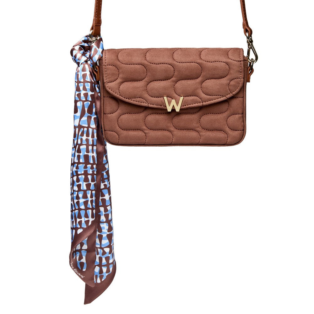  Borsa a tracolla con sciarpa - Nutshell Brown - WOLF