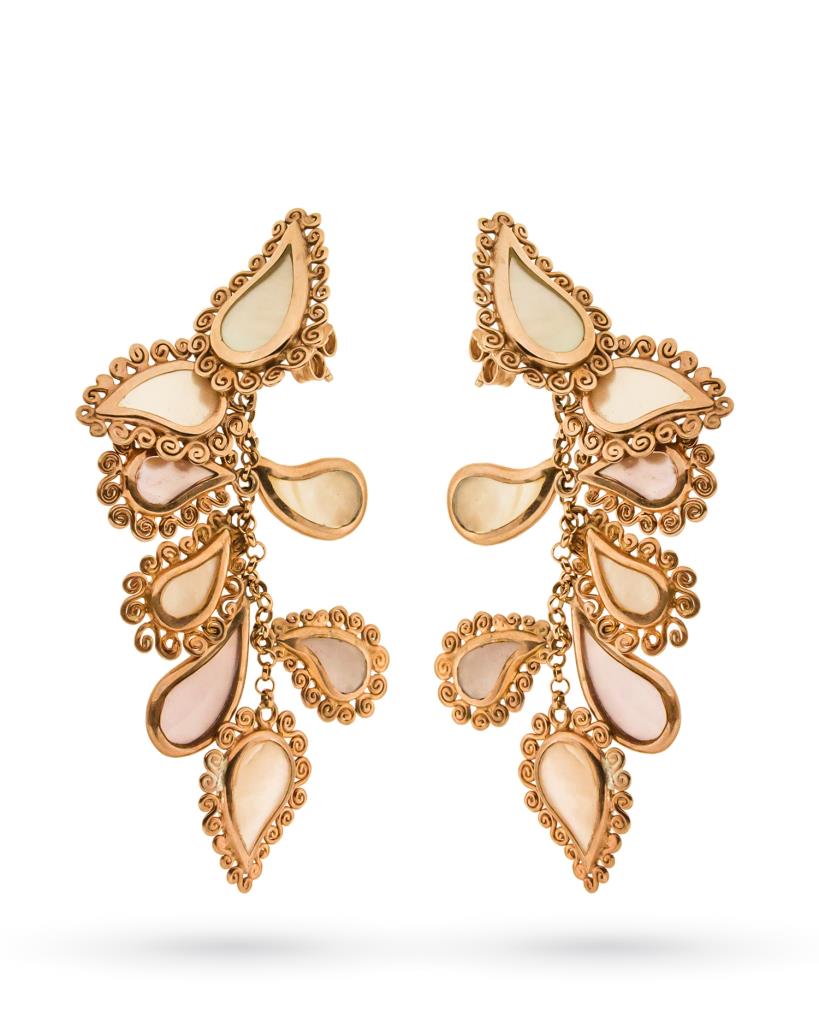 Earrings Adami e Martucci silver and mother of pearl - 