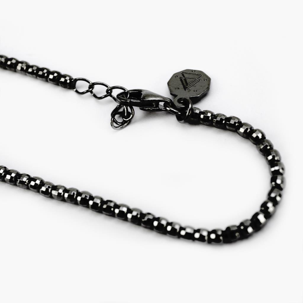 Bracciale disco 300 rutenio vernociato lucido Nove25 - NOVE25