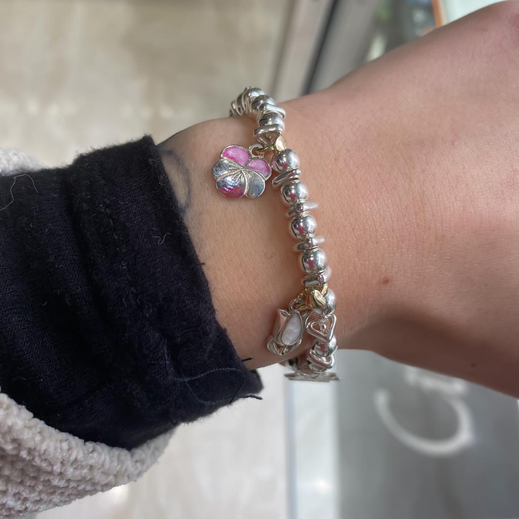  Bracciale Dodo Mariani triangoli-bubble 5 ciondoli garden - DODO MARIANI