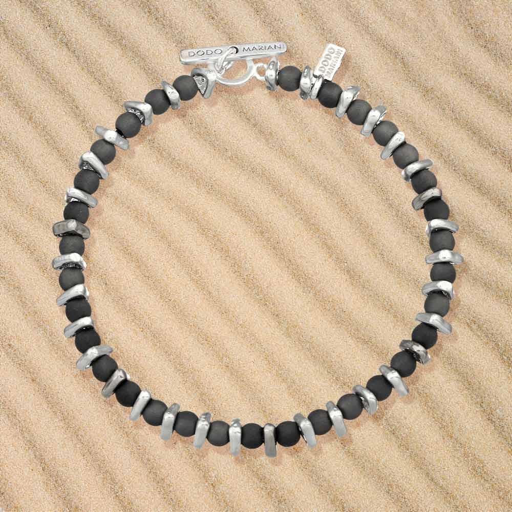  Bracciale Bubble Titanio Triangoli Dodo Mariani BR71 21cm - DODO MARIANI