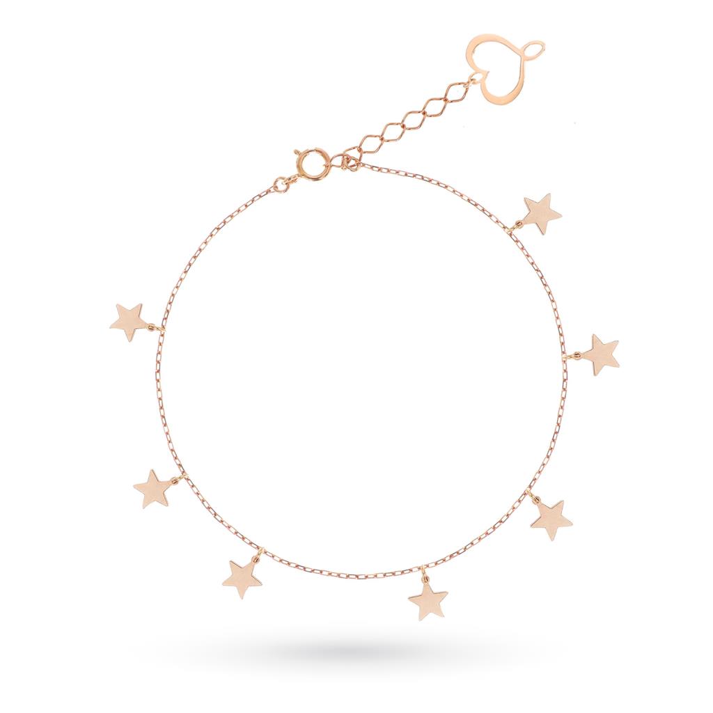 Seven stars rose gold chain bracelet - MAMAN ET SOPHIE