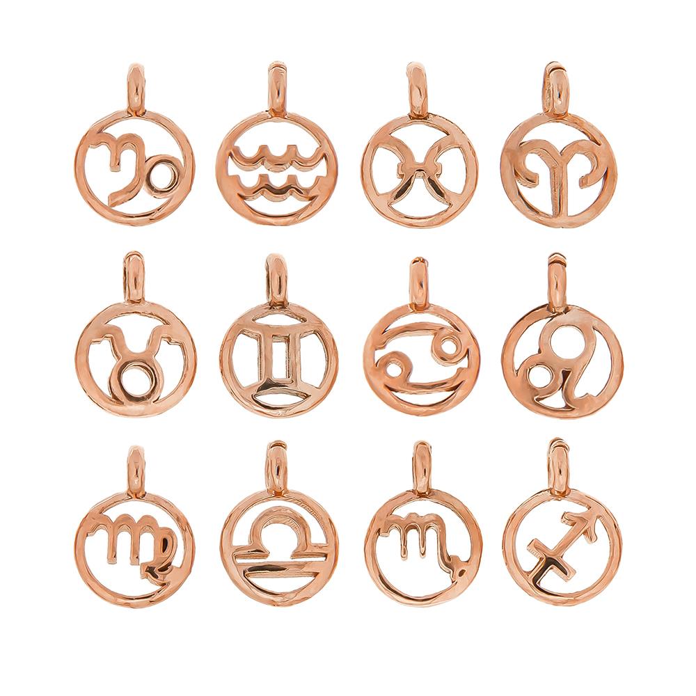 Zodiac symbols pendants Dodo Mariani stoppers 9kt gold - DODO MARIANI