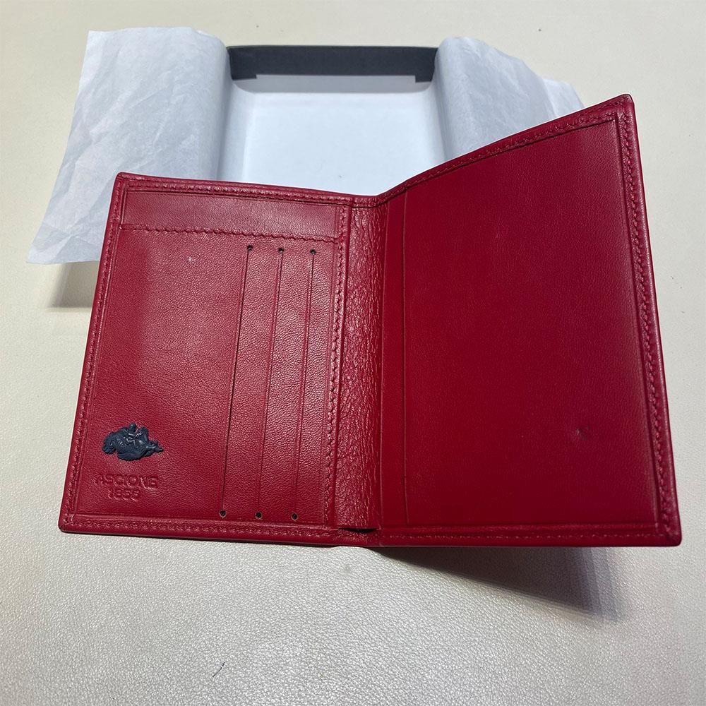  Portadocumenti pelle rossa madreperla onice corallo - ASCIONE